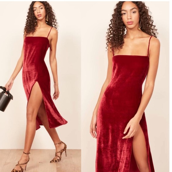 Reformation Dresses & Skirts - NEW • Reformation • Ariana Midi Dress Red Large